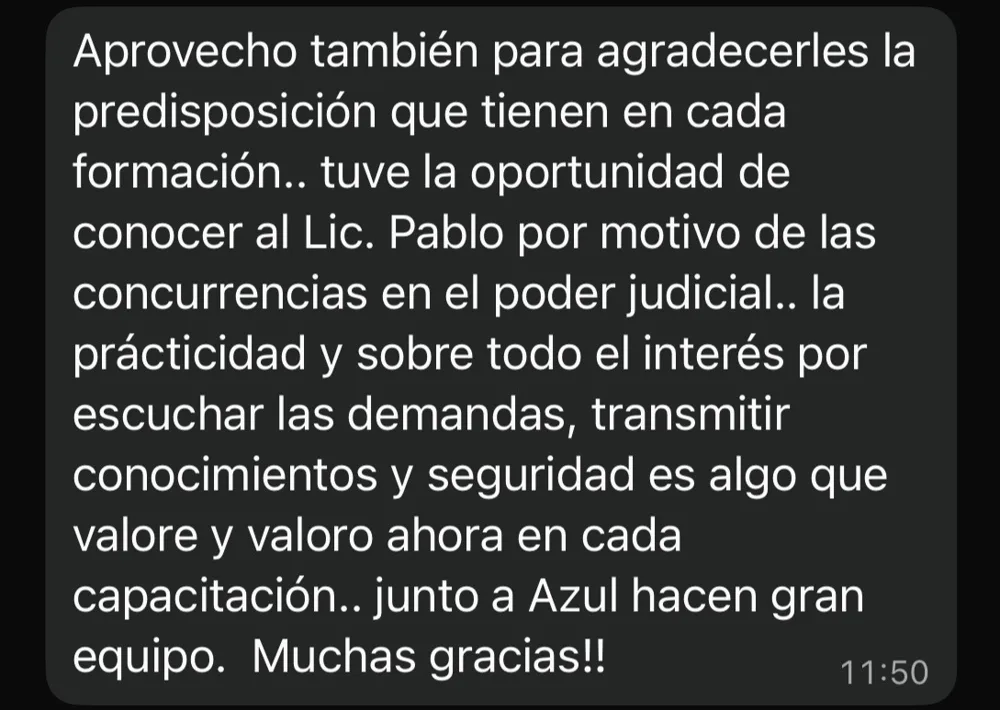 Reseña de un alumno del curso